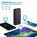 Solar Power Bank with Dual LED Light