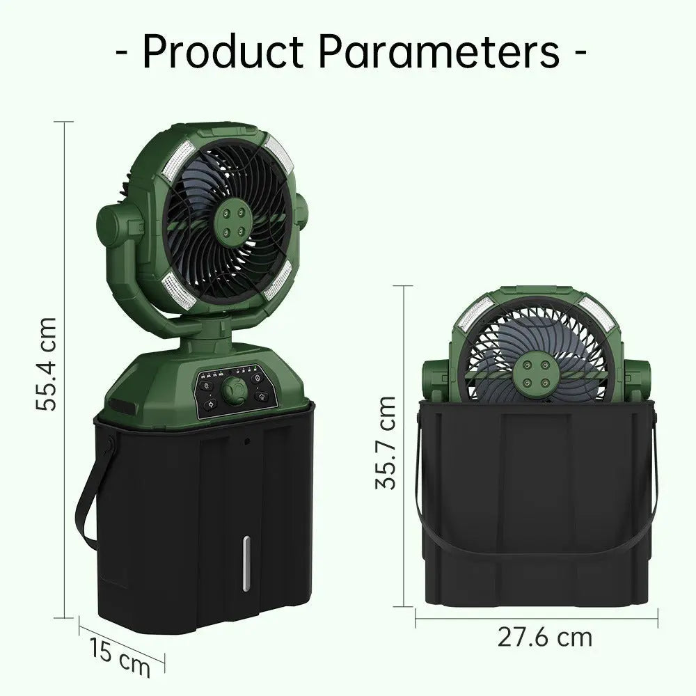 Outdoor Camping Fan with Spray Cooling Novva Living
