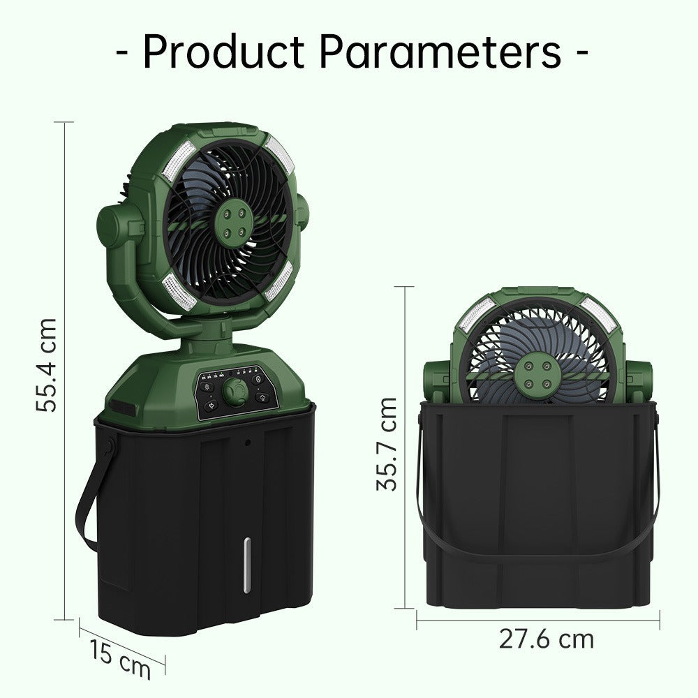Outdoor Camping Fan with Spray Cooling