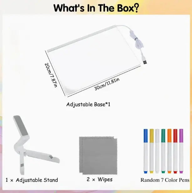 LED Fluorescent Writing Board Novva Living