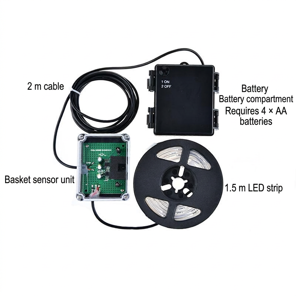 Colour-Changing LED Basketball Hoop Light