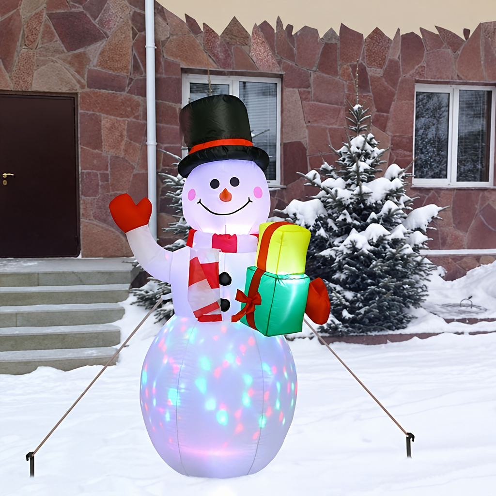 Light-Up Inflatable Christmas Snowman Decoration